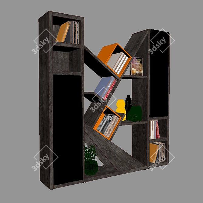 Gautier Bookcase: Stylish and Spacious 3D model image 3