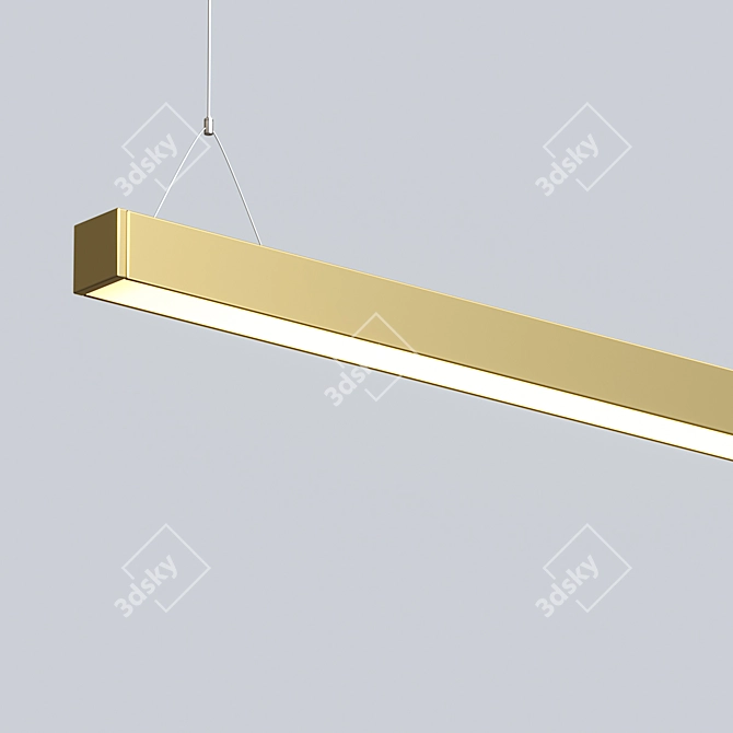 Golden Glow LED Lamp by Novosvet 3D model image 2