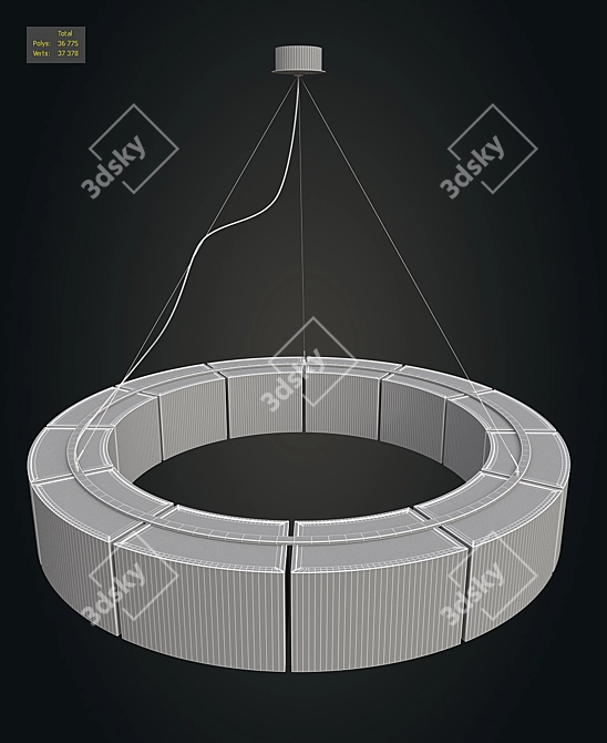 Santacole Sexta Chandelier 3D model image 3