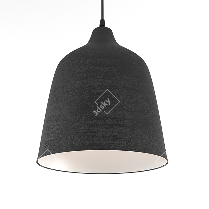 KARMAN T Black Suspension Lights: Sleek and Stylish Illuminate 3D model image 2