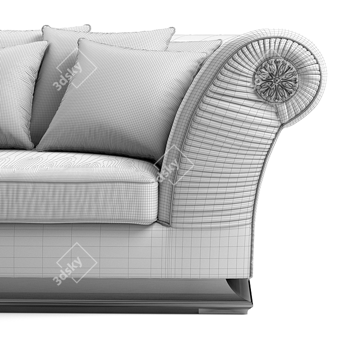 Luxury Estelio Phantom Sofa 3D model image 2