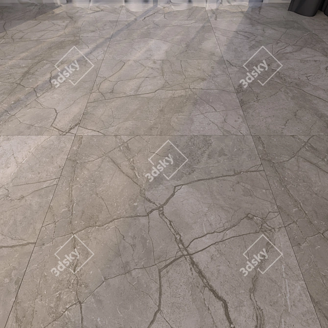 Elegant Marble Floor 50: HD Textured, High-Quality Material 3D model image 1