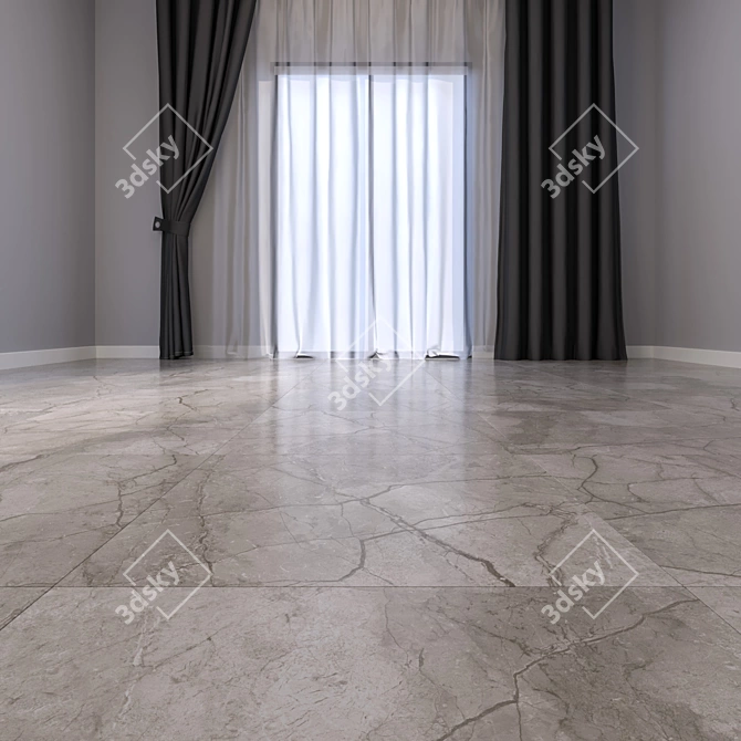 Elegant Marble Floor 50: HD Textured, High-Quality Material 3D model image 2