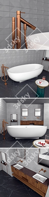 Axor Bathroom Set: Elegant and Functional 3D model image 2