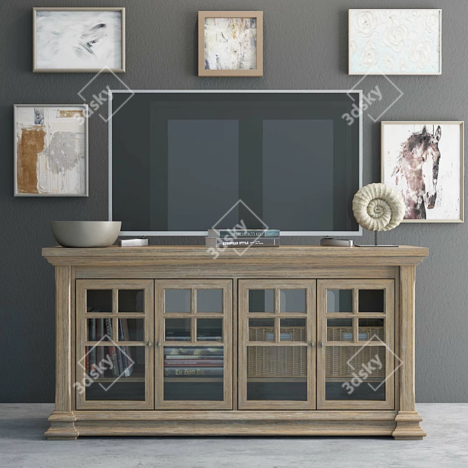 Lagunitas Entertainment Console: Timeless Elegance 3D model image 1