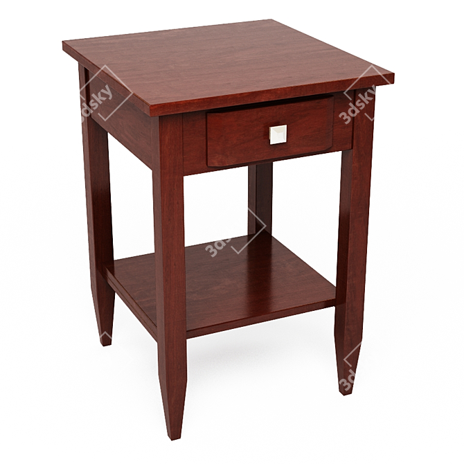 Richmond Walnut End Table: Stylish & Functional 3D model image 1