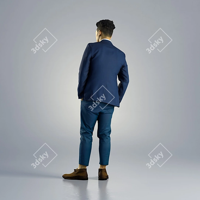 Business Standing Model Jake | 15K Polygons 3D model image 2