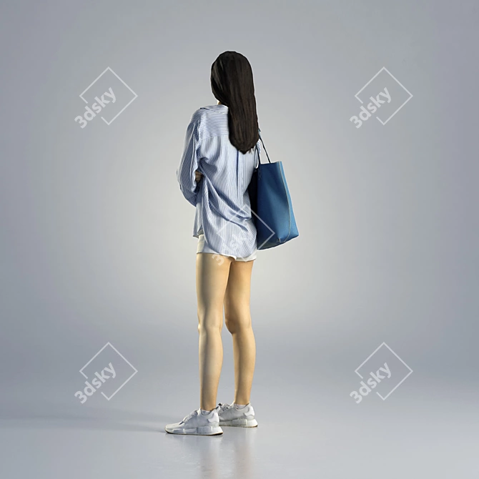 Jess Casual Standing 3D Model 3D model image 2