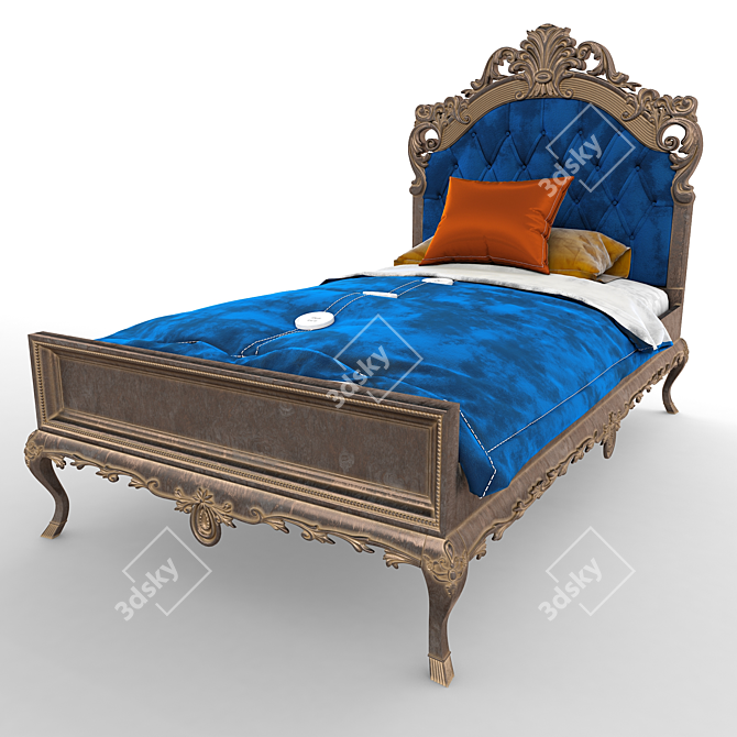 Elegant Venedik Bed: Stylish and Luxurious 3D model image 2