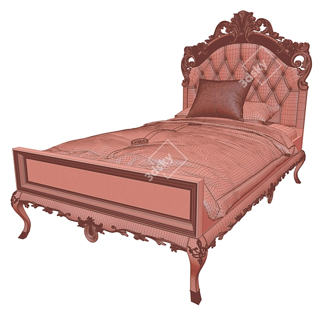 Elegant Venedik Bed: Stylish and Luxurious 3D model image 3
