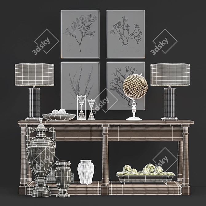 Restoration Hardware Decor Set  3D model image 2