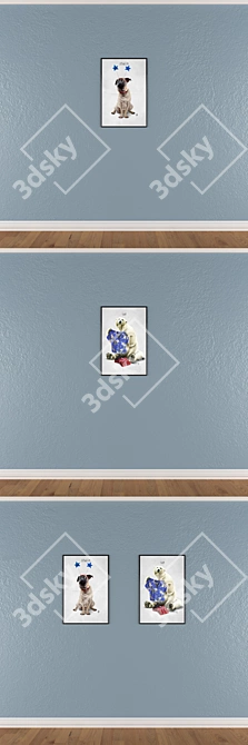 Elegant Wall Art Set: No.605 3D model image 3