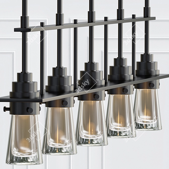 Elegant Erlenmeyer Pendant: Modern Lighting 3D model image 1