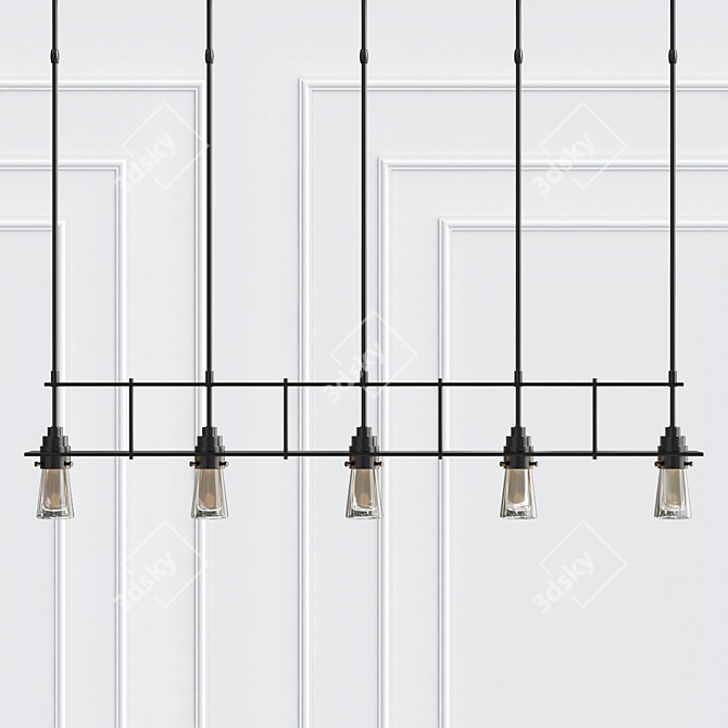 Elegant Erlenmeyer Pendant: Modern Lighting 3D model image 2