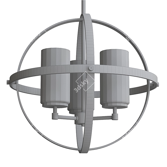 Elegant Alturas Chandelier 3D model image 3