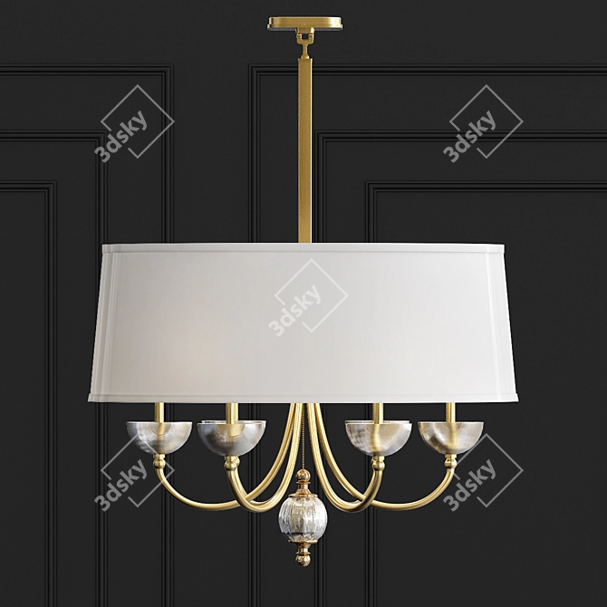 Elegance Illuminated: Robert Abbey Chandeliers 3D model image 1