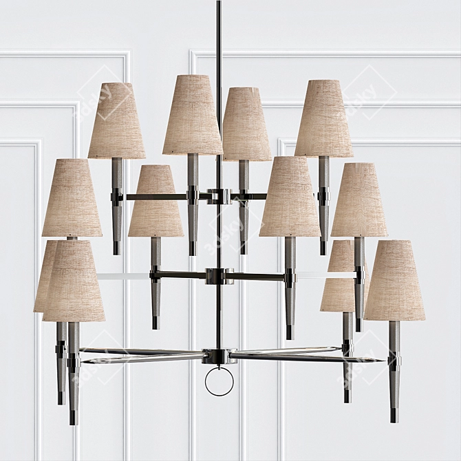 Luxury Ventana Chandelier 3D model image 1