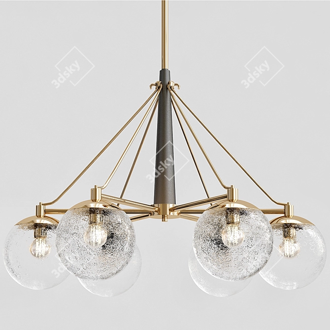 Glamorous Marilyn 6 Light Pendant 3D model image 1