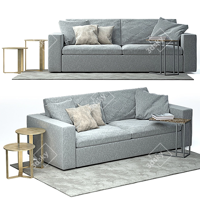 Marelli Gordon 2 Sofa Set 3D model image 1