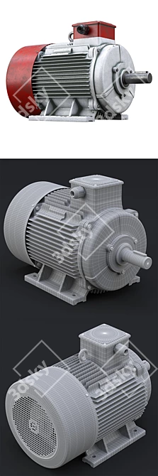 Smooth Electric Motor 3D model image 3