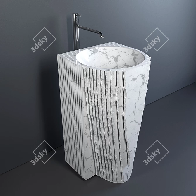 Antonio Lupi Washbasin 45x45 H85 3D model image 1