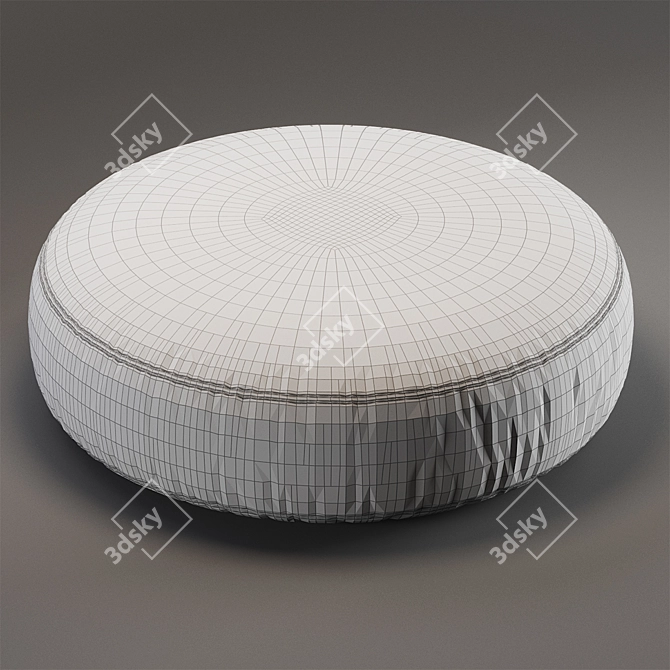 Elegant Elise Pouf: Modern Design & Superior Comfort 3D model image 3