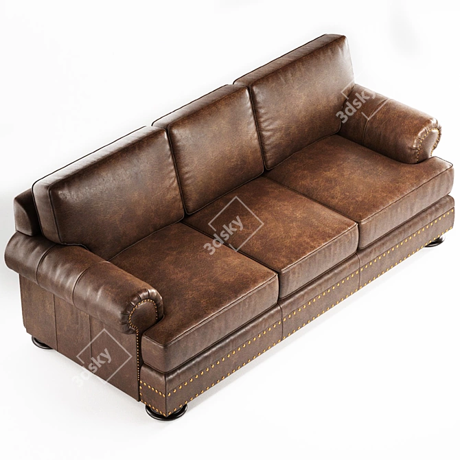 Foster Sofa: Classic Elegance & Comfort 3D model image 2