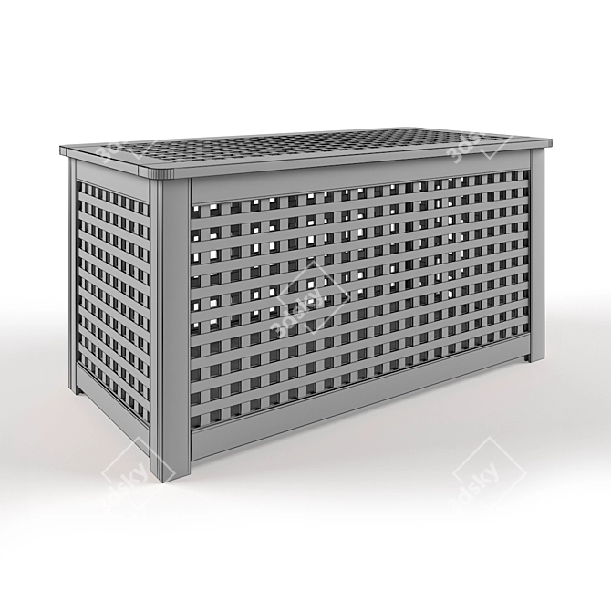 IKEA HOL Chest Table: Functional Storage Solution 3D model image 2