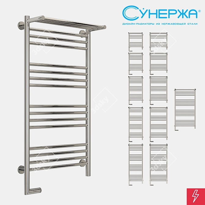  Sunerzha Bohemia Electric Radiator with Shelf 3D model image 1