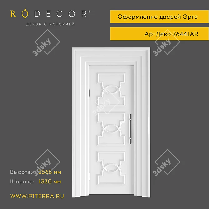 Elegant Door Decor: RODECOR Erte 3D model image 1