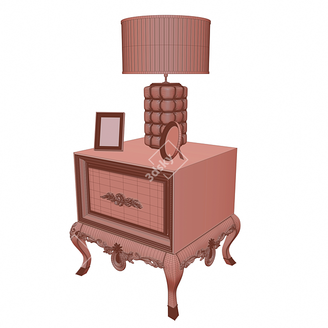 Elegant Venedik Nightstand: Stylish and Functional 3D model image 3