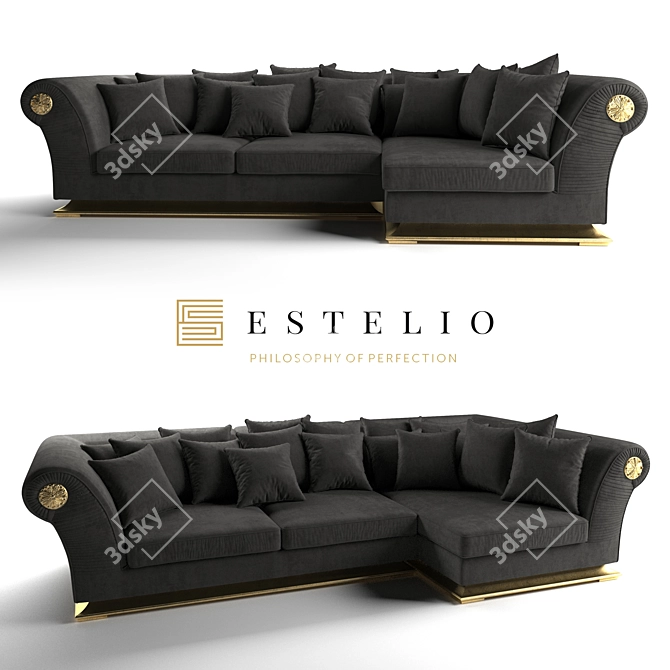 Estelio Phantom Modular Sofa 3D model image 1