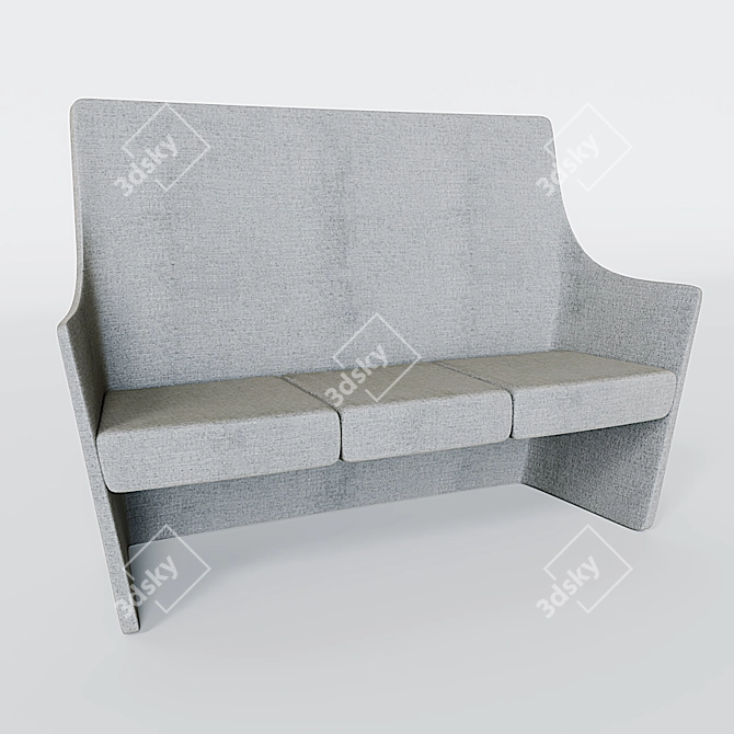 Modern Style Sofa with Textures 3D model image 1