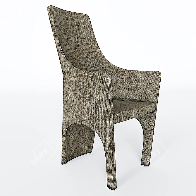 Contemporary Accent Chair 3D model image 1