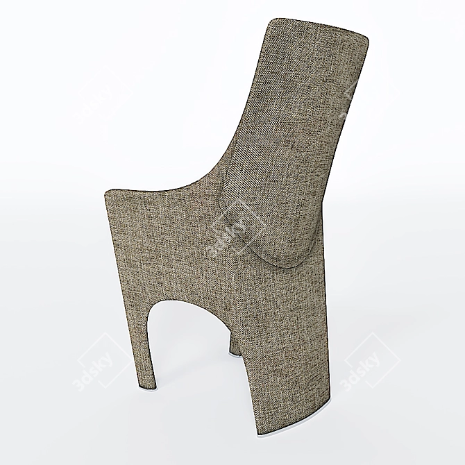 Contemporary Accent Chair 3D model image 2