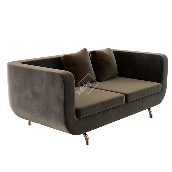 Dubuffet Sofa by Minotti: Modern 3D Model 3D model image 1