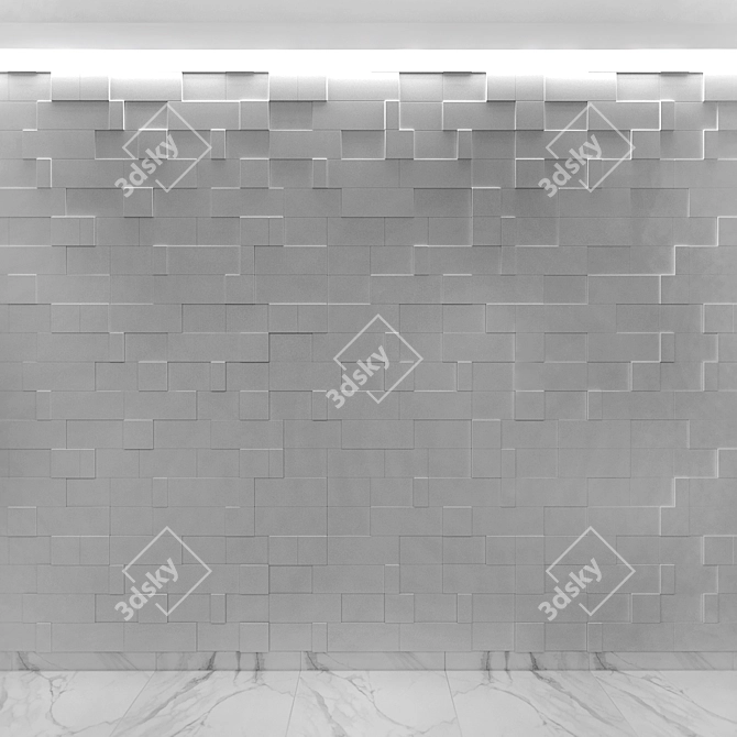 Dynamic RADO Tiles: Versatile Mosaic Collection 3D model image 2