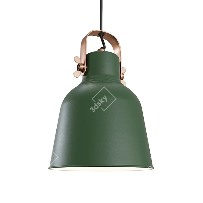 Modern Metal Pendant Lamp 3D model image 2