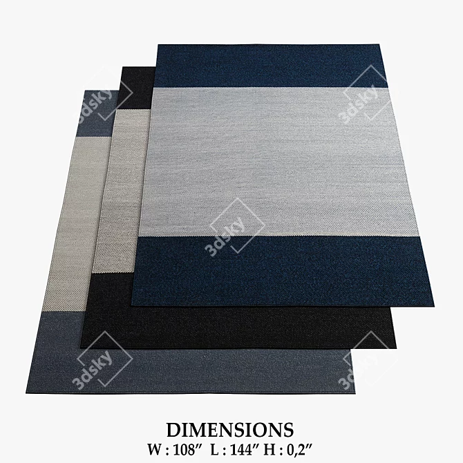 Fabula Living Primula Rugs 3D model image 1