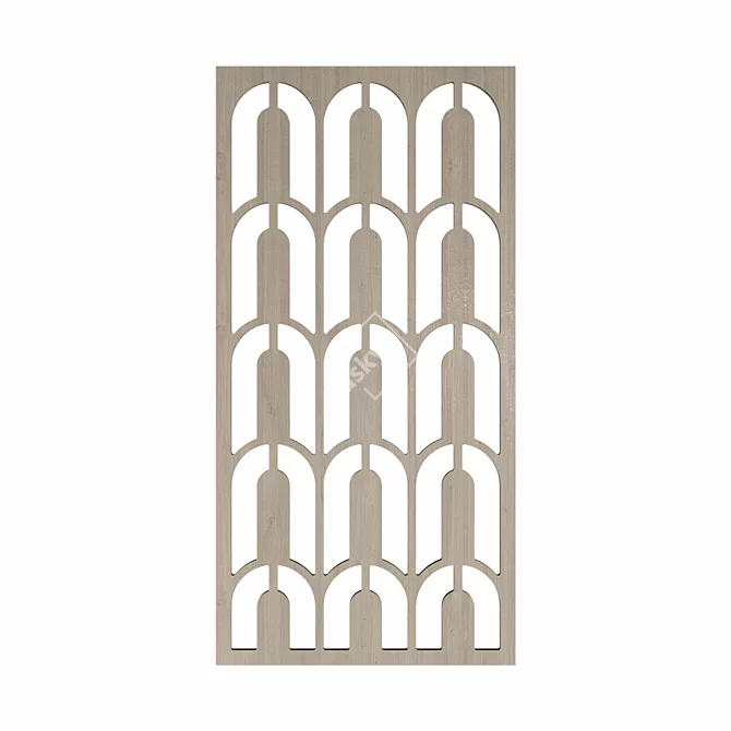 RODECOR Art Deco Grille: Exquisite Decor for Interiors 3D model image 2