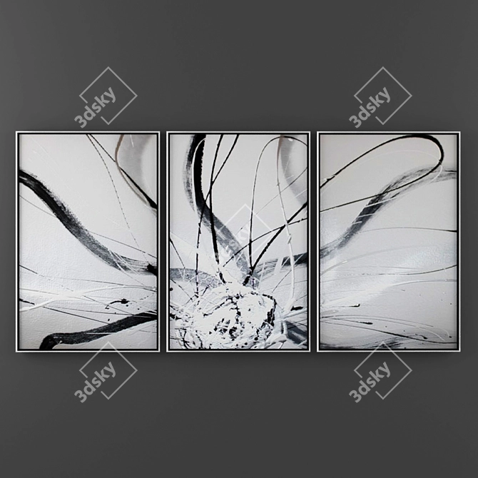 Title: Modern Art Prints Collection 3D model image 3