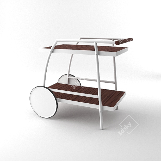 Ikea Vindalso Trolley Table: Compact, Stylish, and Versatile 3D model image 1