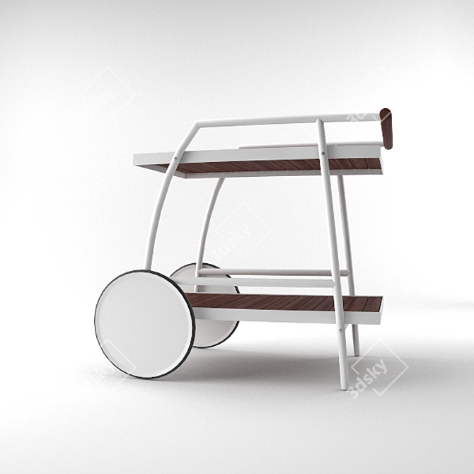 Ikea Vindalso Trolley Table: Compact, Stylish, and Versatile 3D model image 2