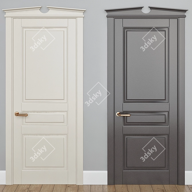 Modern Style Interior Doors 3D model image 1