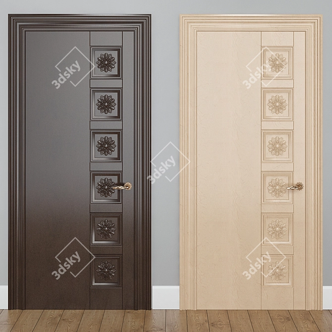 Modern Style Interior Doors 3D model image 1