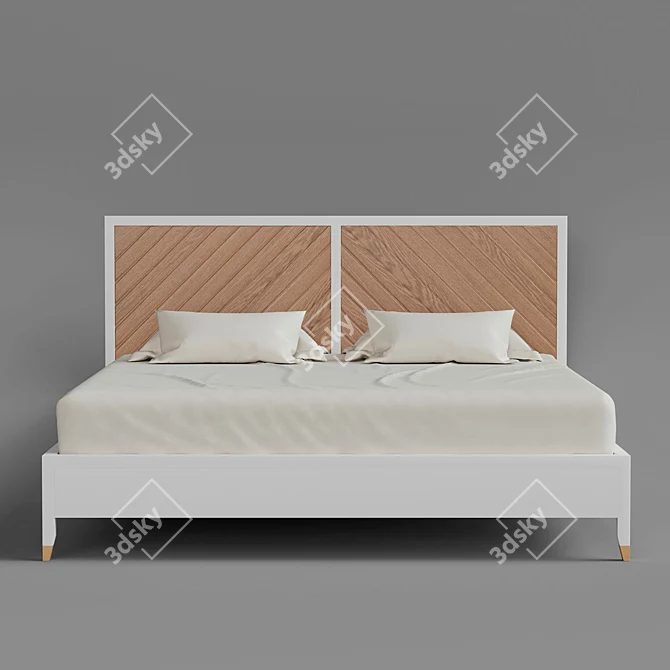 Arnika - Elegant and Spacious Bed 3D model image 1