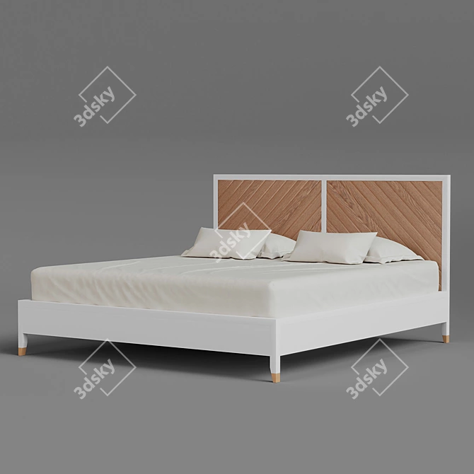 Arnika - Elegant and Spacious Bed 3D model image 2
