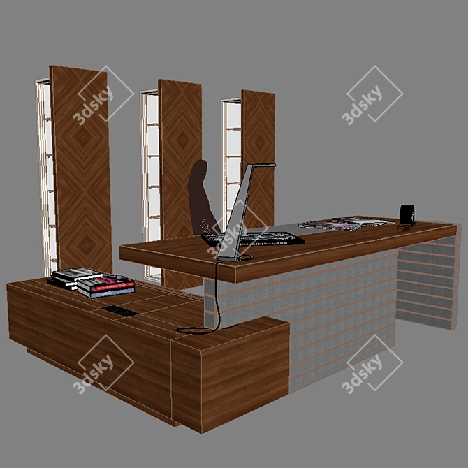 LAS Office Furniture Set 3D model image 3