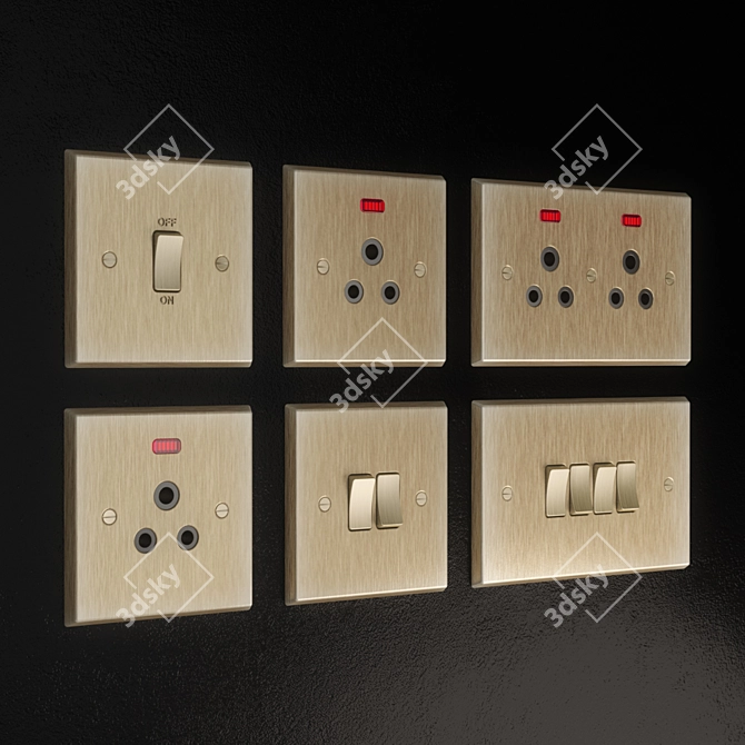 Classic Switches & Sockets  3D model image 3