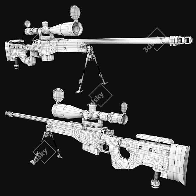 Precise Arctic Warfare Super Magnum 3D model image 3
